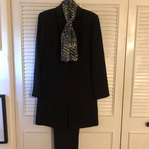 Black Pants Suit w/ Scarf